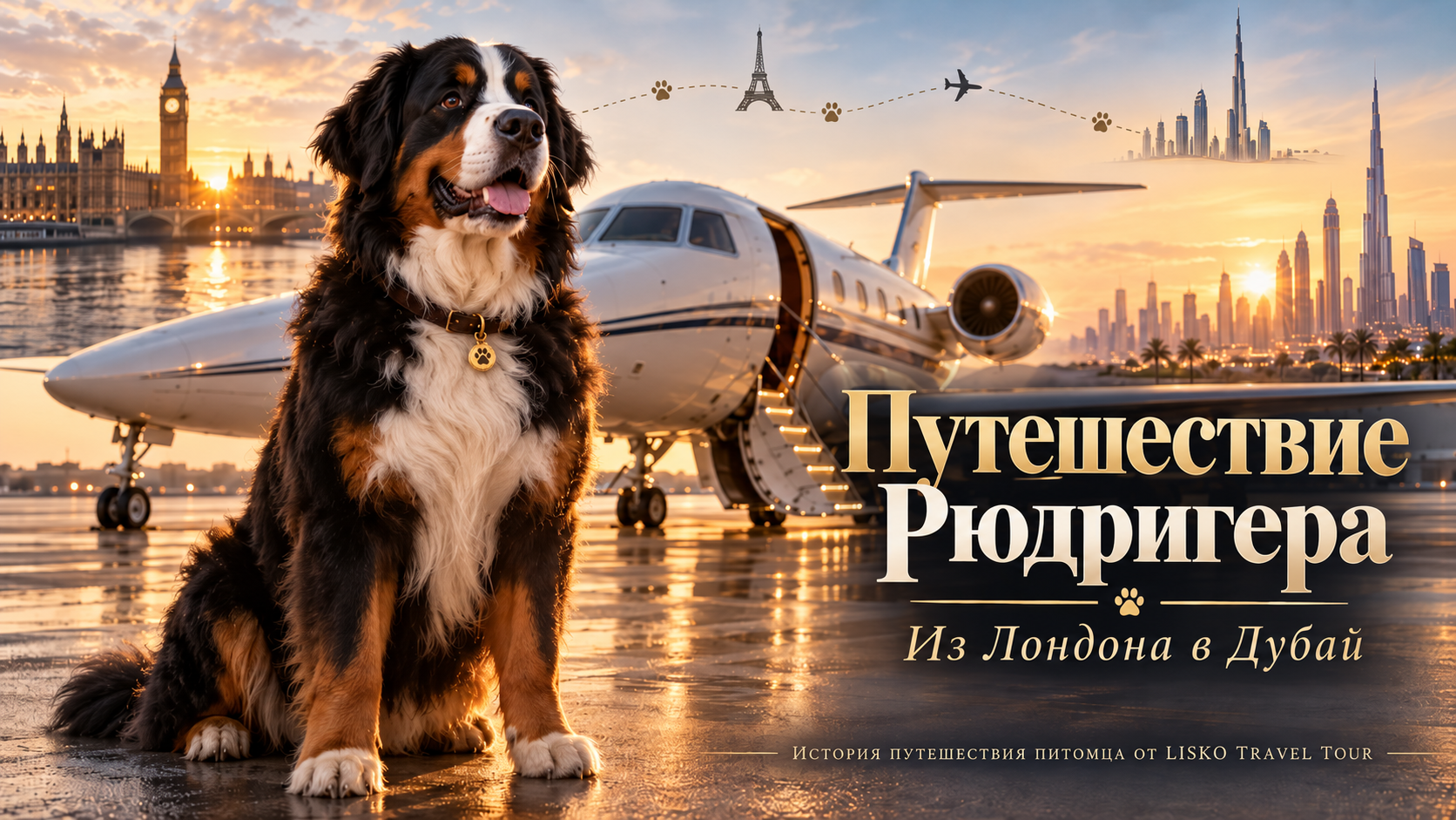 Из Санкт-Петербурга в Дубай с K9 JETS: путешествие Рюдигера