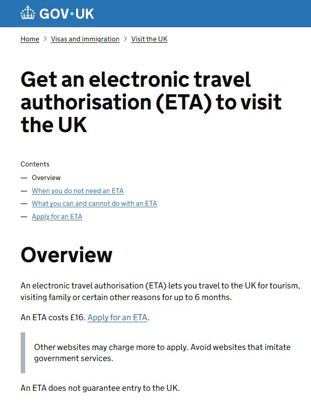 UK Electronic Travel Authorisation (ETA) from 25 February 2026 — Travelling with a Pet? Avoid Delays